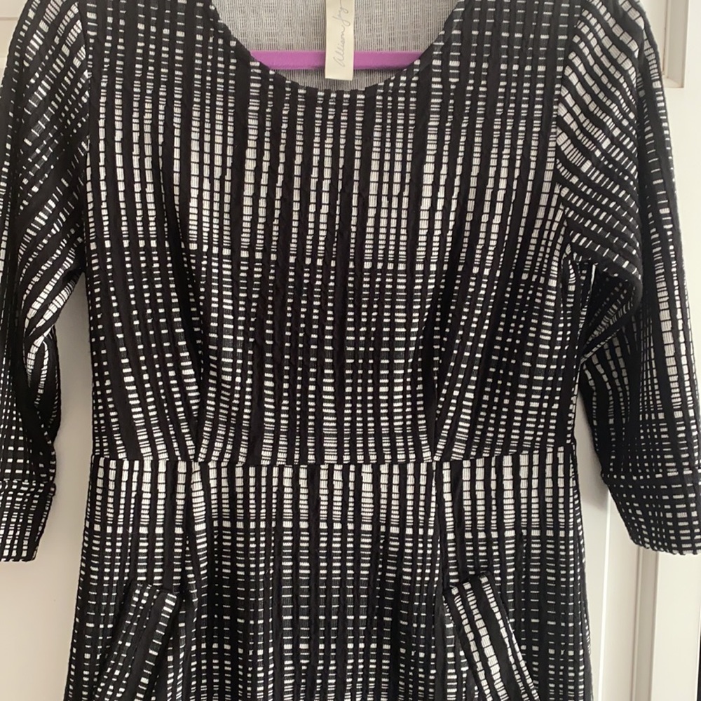 Allison Joy black/white print dress.